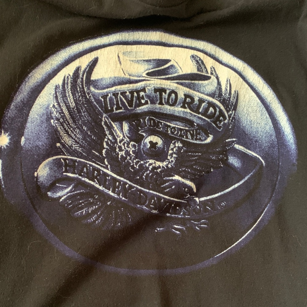 Harley-Davidson Black and Orange Graphic Tee